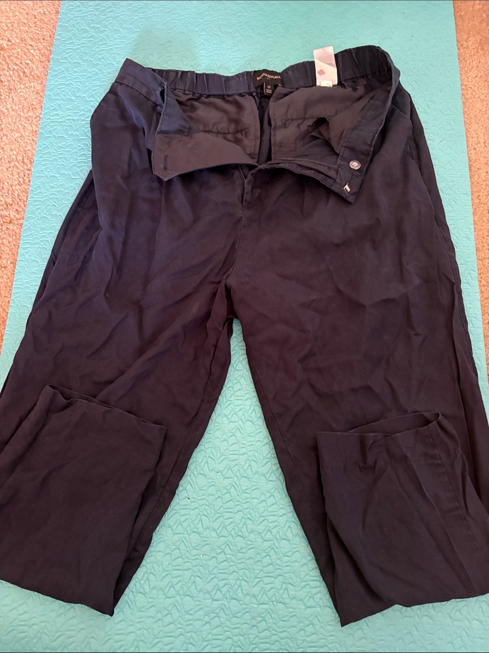 Women’s Navy Dress Pants - Elastic Waist